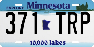 MN license plate 371TRP