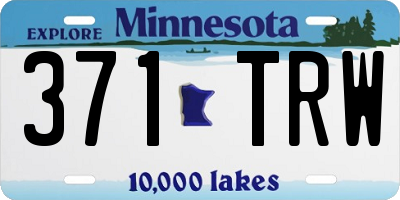 MN license plate 371TRW