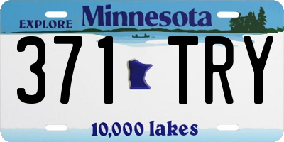 MN license plate 371TRY