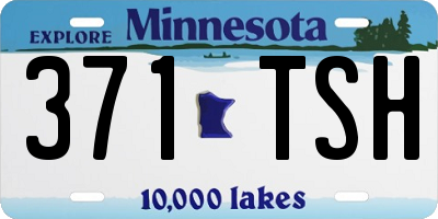 MN license plate 371TSH