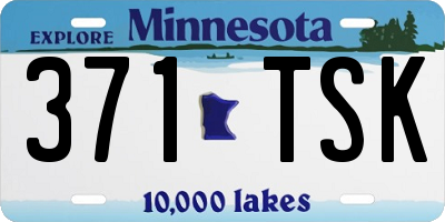 MN license plate 371TSK