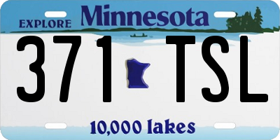 MN license plate 371TSL