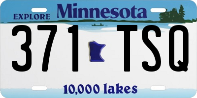 MN license plate 371TSQ