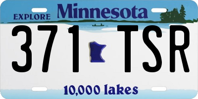 MN license plate 371TSR