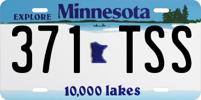 MN license plate 371TSS