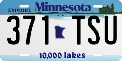 MN license plate 371TSU