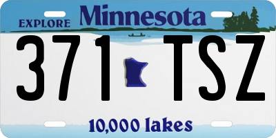 MN license plate 371TSZ
