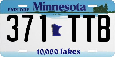 MN license plate 371TTB