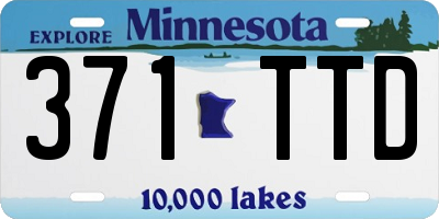 MN license plate 371TTD