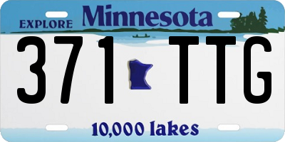 MN license plate 371TTG