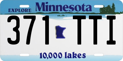 MN license plate 371TTI