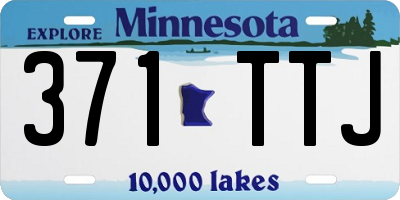 MN license plate 371TTJ