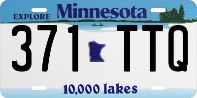 MN license plate 371TTQ