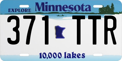 MN license plate 371TTR