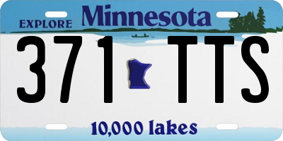 MN license plate 371TTS