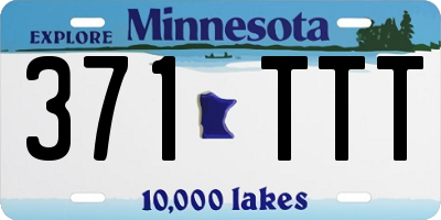 MN license plate 371TTT