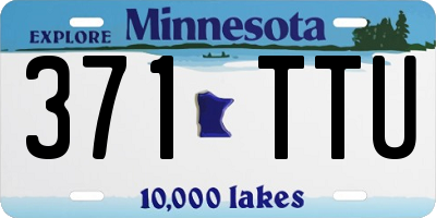 MN license plate 371TTU