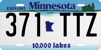 MN license plate 371TTZ
