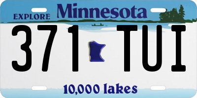 MN license plate 371TUI