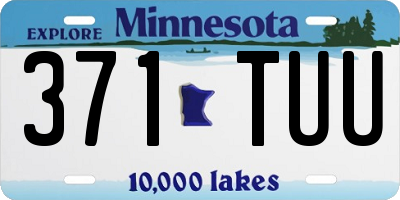 MN license plate 371TUU