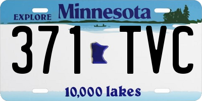 MN license plate 371TVC