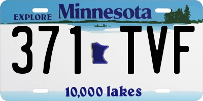 MN license plate 371TVF