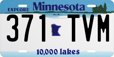 MN license plate 371TVM