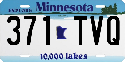 MN license plate 371TVQ