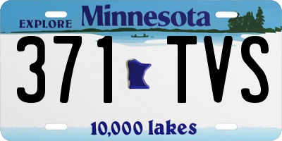 MN license plate 371TVS