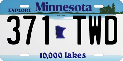 MN license plate 371TWD