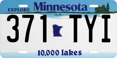 MN license plate 371TYI