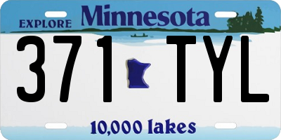 MN license plate 371TYL