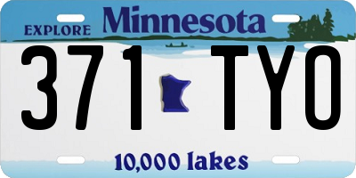 MN license plate 371TYO