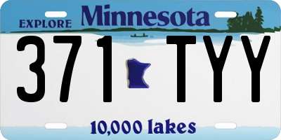 MN license plate 371TYY