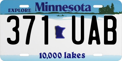 MN license plate 371UAB