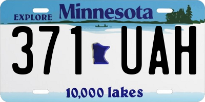 MN license plate 371UAH