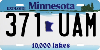 MN license plate 371UAM