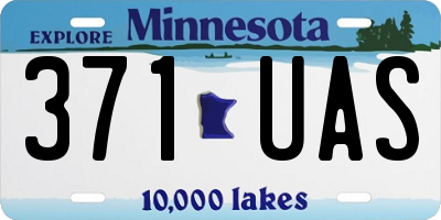 MN license plate 371UAS