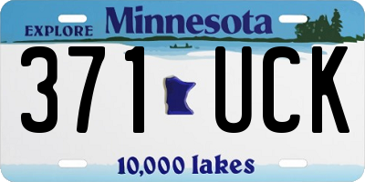 MN license plate 371UCK