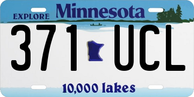 MN license plate 371UCL