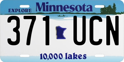 MN license plate 371UCN