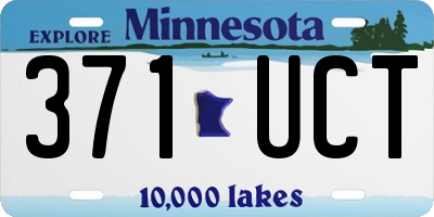 MN license plate 371UCT