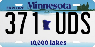 MN license plate 371UDS