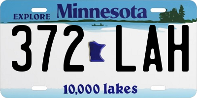 MN license plate 372LAH