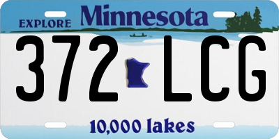 MN license plate 372LCG