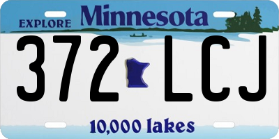 MN license plate 372LCJ