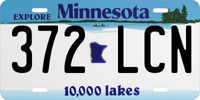 MN license plate 372LCN