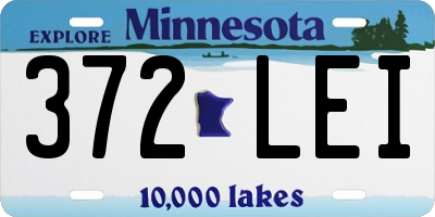 MN license plate 372LEI