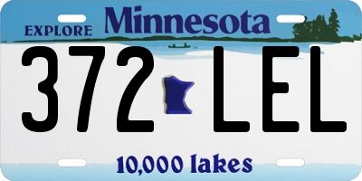MN license plate 372LEL