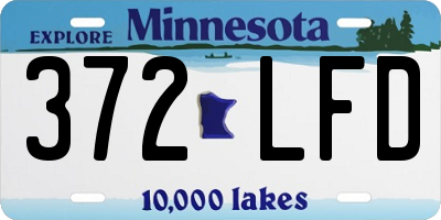 MN license plate 372LFD